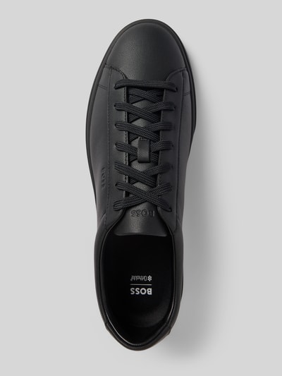 BOSS Low Top Sneaker aus echtem Rindsleder Modell 'KIERAN' Black 3