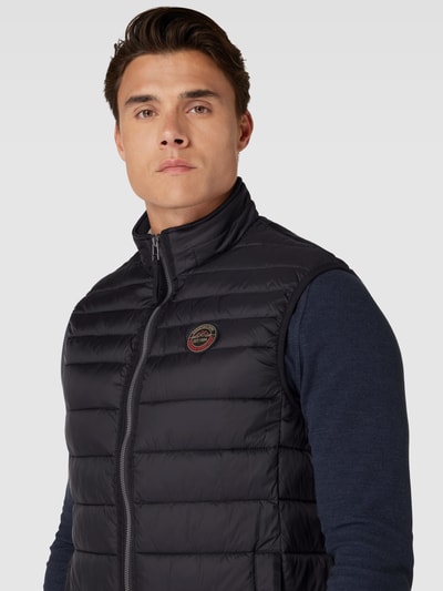 Christian Berg Men Bodywarmer met labelpatch Zwart - 3