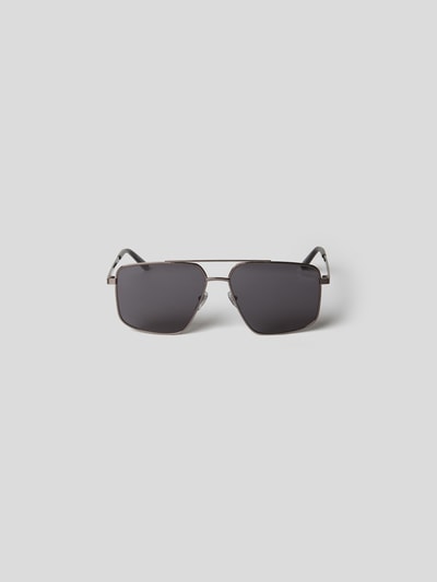 Gucci Unisex Sonnenbrille im Metallic-Look Graphit 2