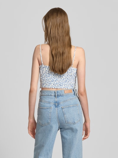 Review Crop Top mit elastischem Bund Weiss 5