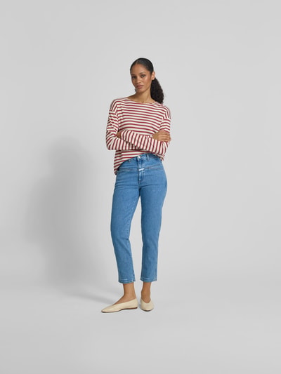Closed Slim Fit Jeans mit Ziernähten Jeansblau 1