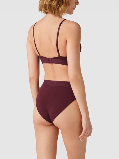 HUGO Bralette mit Label-Patch Bordeaux 4