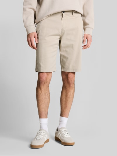 Tom Tailor Slim Fit Chinoshorts aus reiner Baumwolle Beige Melange 4