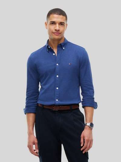 Tommy Hilfiger Slim Fit Freizeithemd mit Logo-Stickerei Blau 4