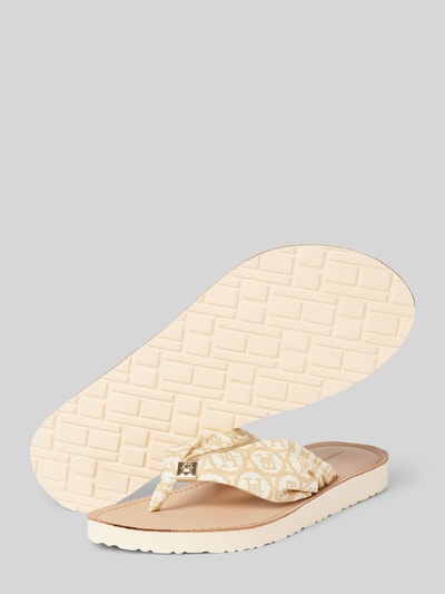 Tommy Hilfiger Slides mit Label-Print Beige 4