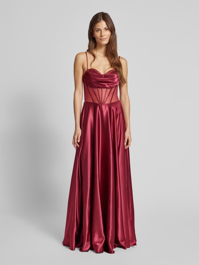 Hey Kyla Abendkleid mit Herz-Ausschnitt Dunkelrot 4