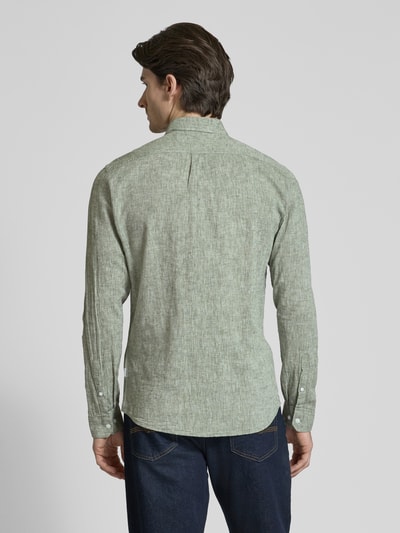 Lindbergh Vrijetijdsoverhemd met knoopsluiting Olijfgroen - 5
