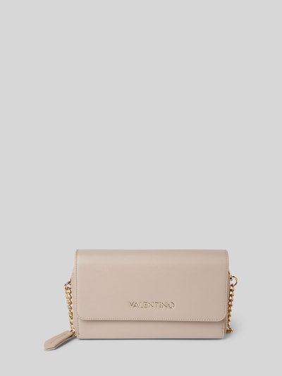 VALENTINO BAGS Clutch mit Label-Applikation Modell 'ZERO' Beige 1