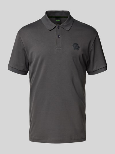 BOSS Green Regular Fit Poloshirt aus reiner Baumwolle Modell 'POLO FUTURE' Dunkelgrau 2