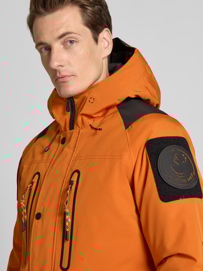 SAVE THE DUCK Jack met logopatch, model 'Kailash' Oranje - 3