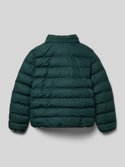 Lacoste Regular Fit Steppjacke mit Stehkragen und versteckter Kapuze Dunkelgruen 3