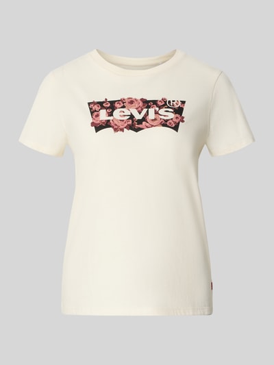 Levi's® T-shirt z nadrukiem z logo Écru 2