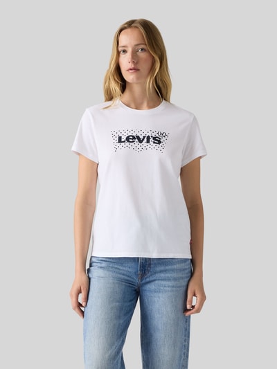 Levi's® Regular Fit T-Shirt aus reiner Baumwolle mit Logo-Print Weiss 4