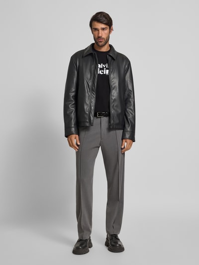 CK Calvin Klein T-shirt met labelprint Zwart - 1