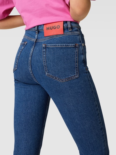 HUGO Jeans met labeldetail Jeansblauw - 3