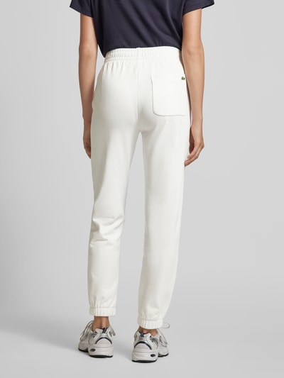 Lacoste Sport Relaxed fit sweatpants met labelprint Offwhite - 5