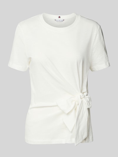 Tommy Hilfiger  Regular fit T-shirt van puur katoen Ecru - 2