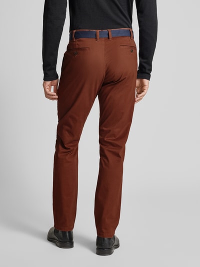 MCNEAL Slim Fit Chino mit Gürtel Hazel Melange 5