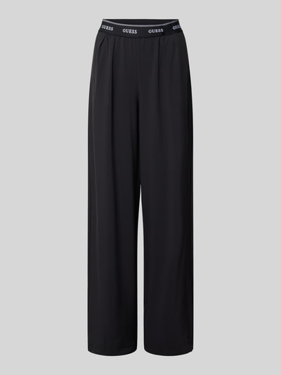 GUESS Activewear Wide Fit Pants mit elastischem Bund Modell 'SELENE' Black 2