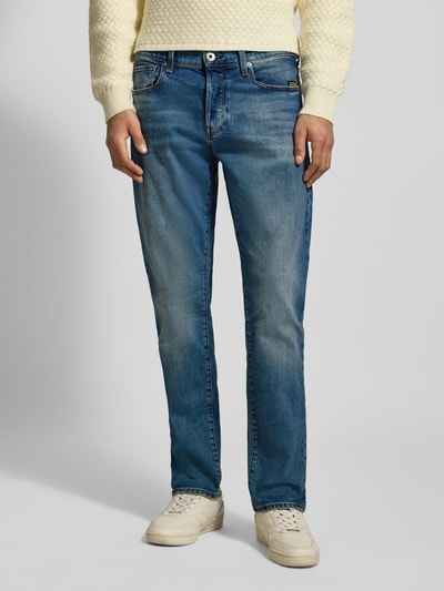 G-Star RAW Regular Tapered Fit Jeans im Used Look Modell '3301' Jeansblau 4
