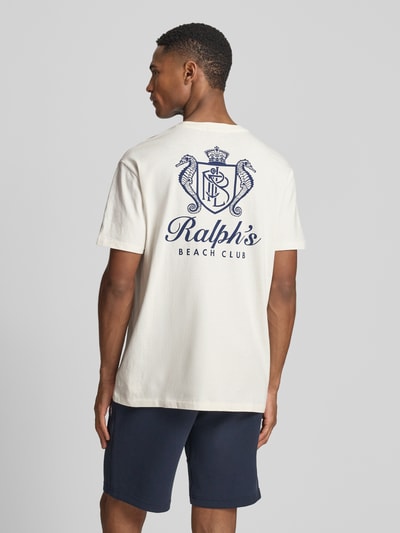Polo Ralph Lauren t-shirt o kroju regular fit z czystej bawełny Złamany biały 5