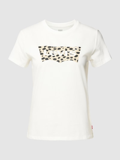 Levi's® T-shirt met labelprint Wit - 2