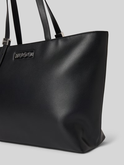 HUGO Shopper mit Label-Applikation Modell 'MEL 2.0 TOTE' Black 3