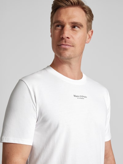 Marc O'Polo Regular Fit T-Shirt aus reiner Baumwolle Weiss 3