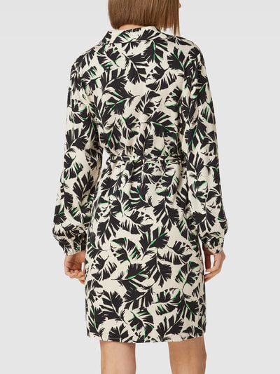 Another Label Blousejurk met all-over motief, model 'Azza' Offwhite - 5