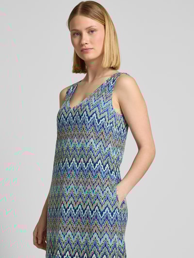 ROBE LÉGÈRE Knielanges Kleid mit tiefem V-Ausschnitt Tuerkis 3