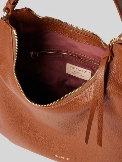 Coccinelle Hobo Bag mit Tragehenkel Modell 'REBEKKA' Cognac 5