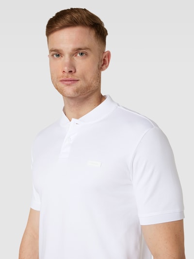 CK Calvin Klein Koszulka polo o kroju slim fit ze stójką Biały 3