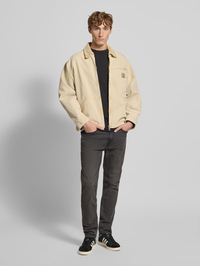 Hugo Blue Slim Fit Jeans aus Baumwoll-Mix Modell 'ASH' Dunkelgrau 1