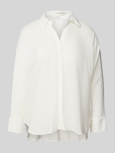 OPUS Overhemdblouse met blinde knoopsluiting, model 'Flavena' Offwhite - 1