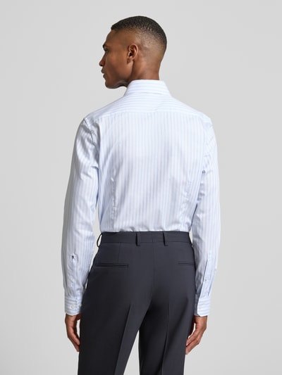 SEIDENSTICKER Slim fit zakelijk overhemd van katoen met kentkraag Bleu - 5