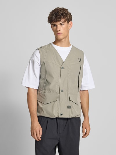 G-Star Raw Gilet met klepzakken Lichtgrijs - 4
