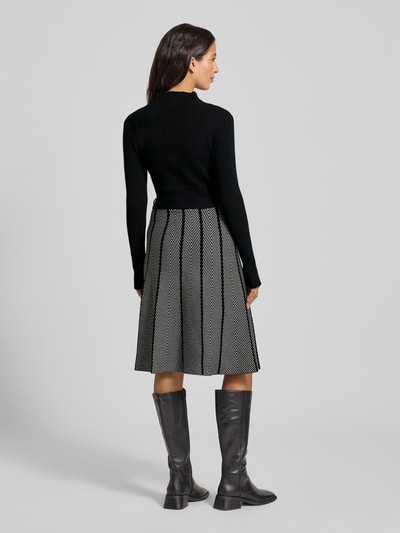 Apricot Midi-jurk van viscosemix Zwart - 5