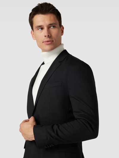 CK Calvin Klein Slim Fit 2-Knopf-Sakko mit Reverskragen Black 3