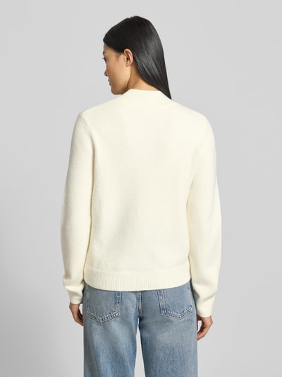 Christian Berg Woman Weihnachtspullover mit gerippten Abschlüssen Offwhite 5