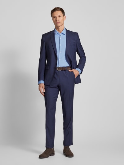 HUGO Slim fit zakelijk overhemd met kentkraag, model 'Kenno' Blauw - 1