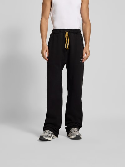 RHUDE Sweathose von Logo-Stitching Black 4