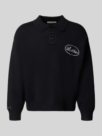 ANOTHER COTTON LAB Strickpullover mit Label-Details Black 2