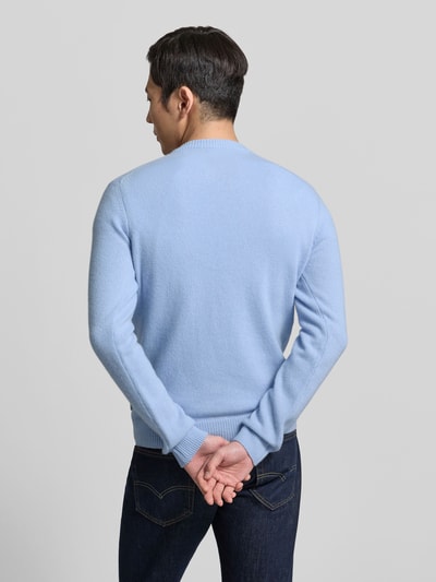 Casual Friday Oversized Strickpullover mit gerippten Abschlüssen Eisblau 5