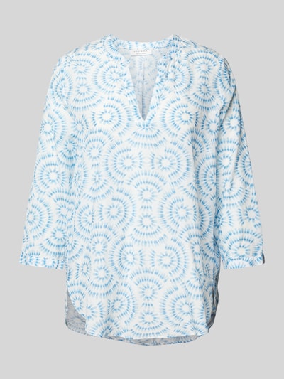 Eterna Blouse met all-over print Lichtblauw - 2