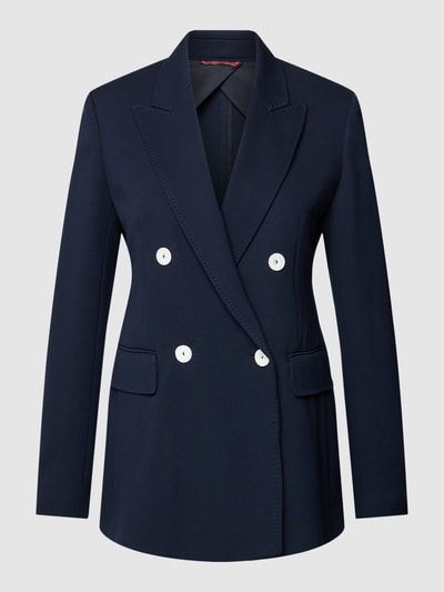 Max Mara Studio Blazer met reverskraag, model 'DILETTA' Marineblauw - 2