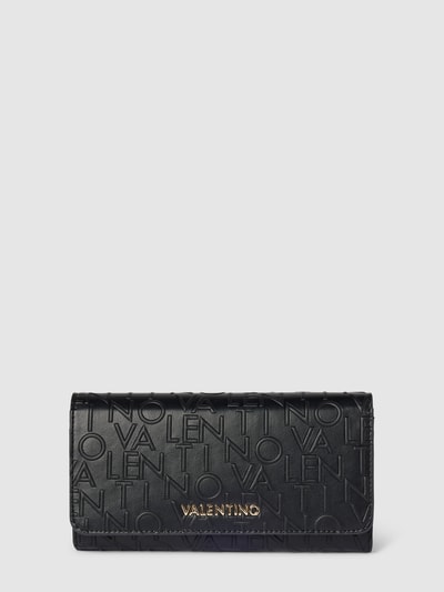 VALENTINO BAGS Portemonnaie mit Label-Muster Modell 'RELAX FLAPP' Black 1