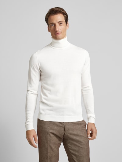 Roy Robson Wollpullover mit Rollkragen Offwhite 4