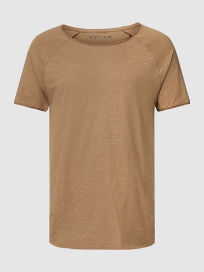 REVIEW T-Shirt mit Rundhalsausschnitt Taupe 2