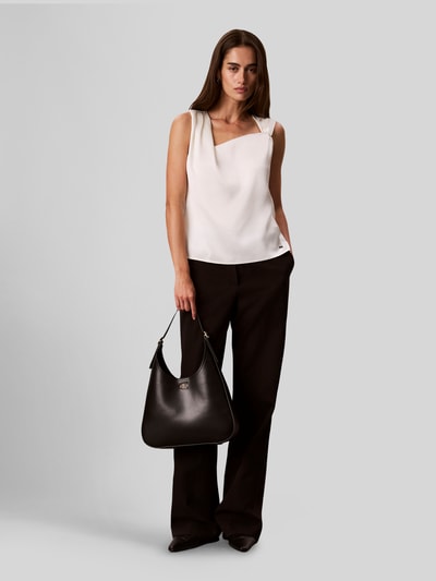 CK Calvin Klein Torebka do ręki z wytłoczone logo Ciemnobrązowy 1