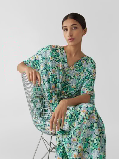 an an londree Midikleid mit Allover-Muster Grün 6
